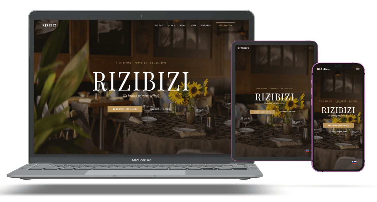 Rizibizi.si spletna stran